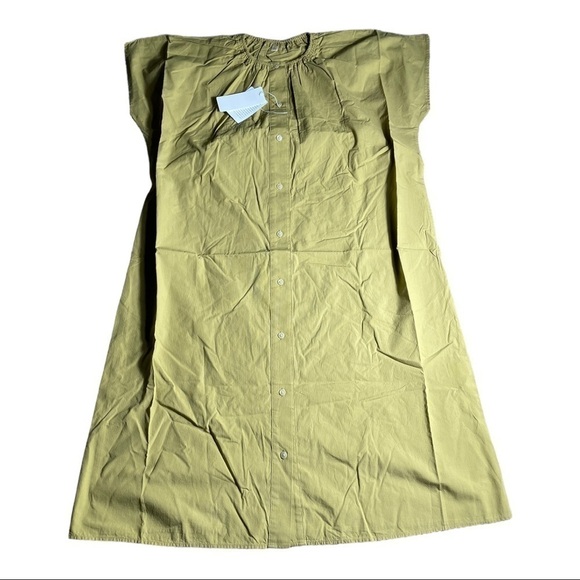cotton Dobby Belted Dress HANA TAJIMA FOR UNIQLO yellow - Picture 9 of 14